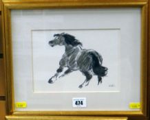 SIR KYFFIN WILLIAMS RA framed print of a horse