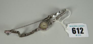 A silver Nivada diamante ladies wristwatch