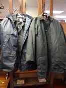 A parcel of various sized gents waxed & other jackets