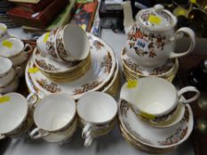 A parcel of Colclough Rose patterned tea & dinnerware