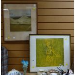 Limited edition (21/25) framed print entitled 'Spring Gold' by C LLOYD, 1968 together with another