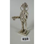 A 925 Israel silver novelty figure of a doctor