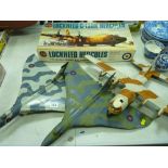 Airfix Lockheed C-130K Hercules model kit, boxed and unmade along with three part build models