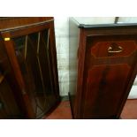 Reproduction wall hanging corner cupboard and a hifi unit