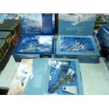 Three boxed Corgi diecast planes from The Aviation Archive including a McDonnell F-4J Phantom, an