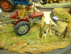 Country Artists limited edition model 'Securing the Field', sculptor Keith Sherwin, with