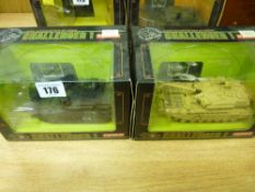 Two Kyosho radio controlled mini AFV series tanks (boxed)