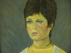 Welsh School? portrait of a young lady, 44 x 34 cms