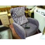 Designer look swivel electric recliner chair E/T