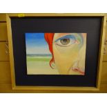 JEREMY YATES RCA oil on board - titled 'Sad Eyed Shoreline', signed lower left with gallery