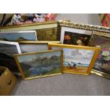 Quantity of framed pictures and prints