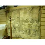 Wall hanging tapestry depicting musketeers