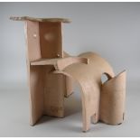 DAVID TINKER ceramic - architectural model with title inscribed 'Picasso's Farm', signed, 33cms