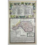 JOHN OWEN & EMANUEL BOWEN ten antiquarian coloured road maps on five sheets - 'Continuation of the