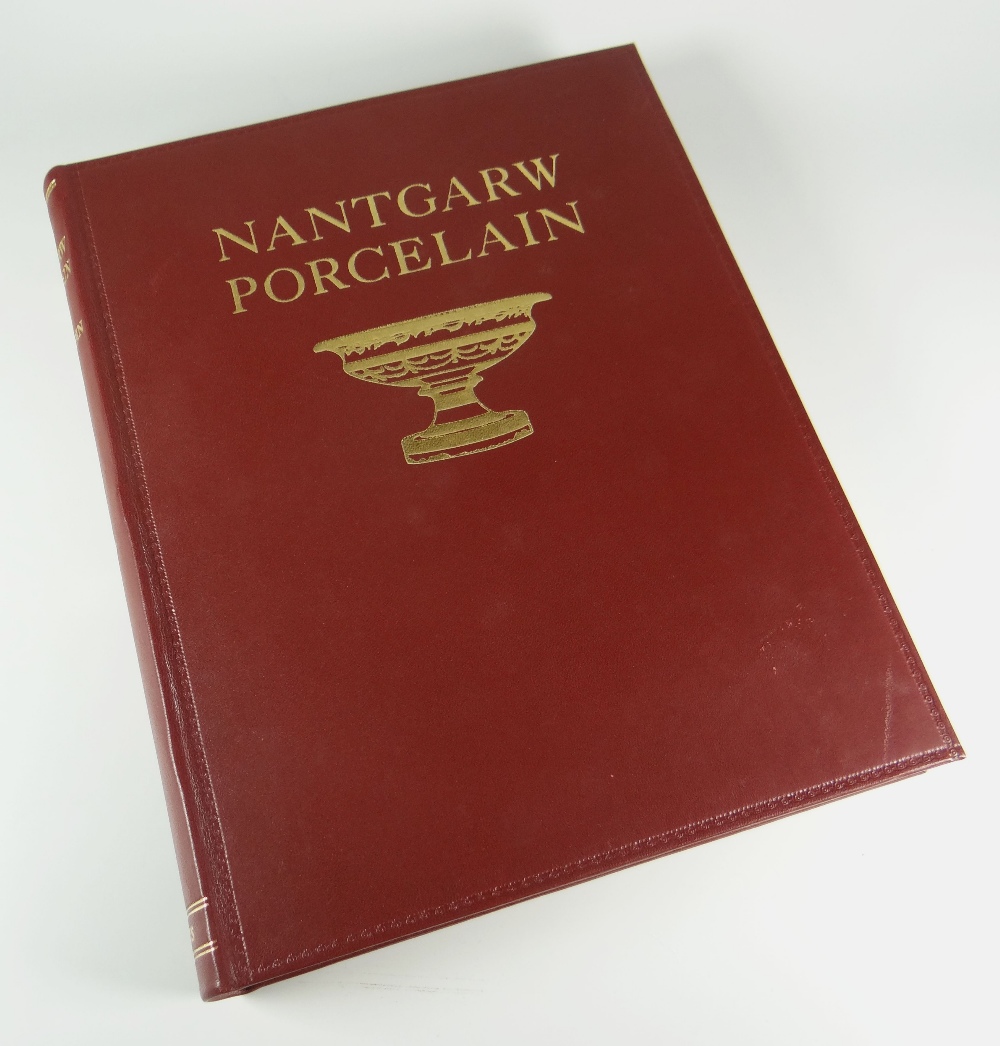 W D JOHN signed copy of 'Nantgarw Porcelain' in original box and with invitation to the author's