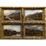 SIDNEY RICHARD PERCY a set of four fine quality oils on canvas - North Wales scenes, all signed & in