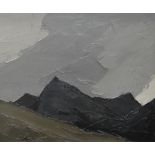 SIR KYFFIN WILLIAMS RA oil on canvas, painting on both sides - Snowdonia landscape & to the other