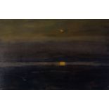 SIR KYFFIN WILLIAMS RA coloured print - sunset of the sea, signed in full, 39 x 58cms