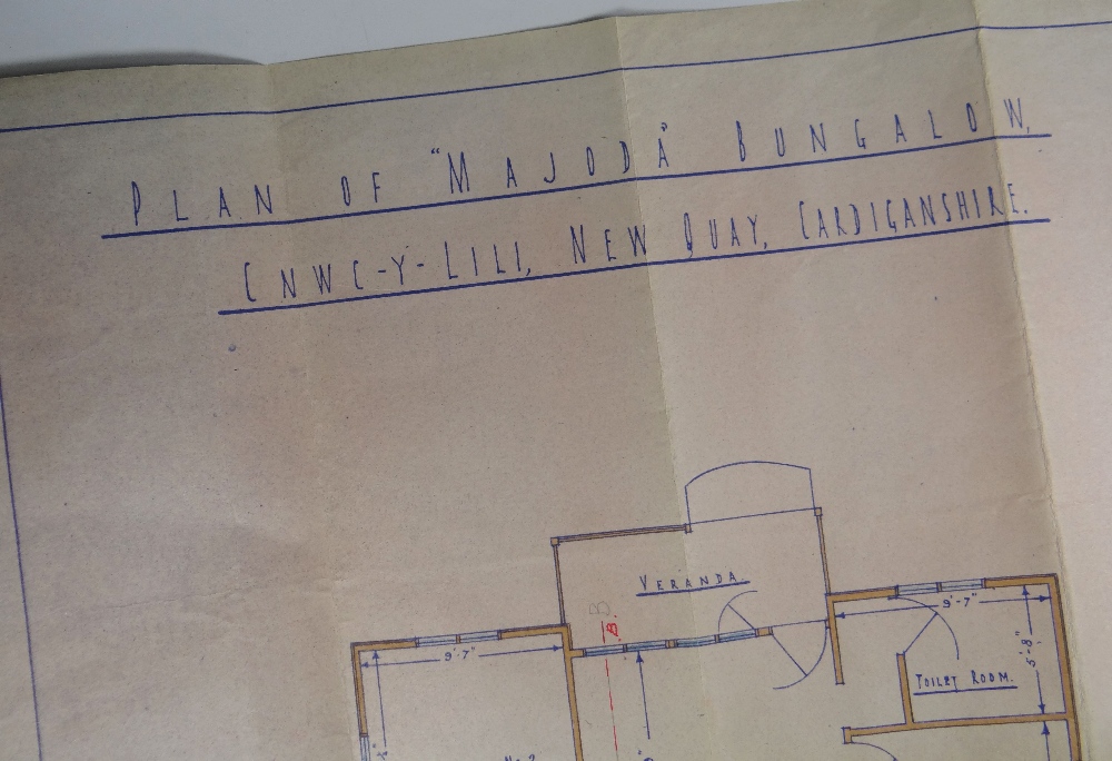 OF DYLAN THOMAS INTEREST - A PLAN OF MAJODA BUNGALOW WITH POLICEMAN'S NOTES relating to an - Image 4 of 8