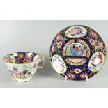 A SWANSEA PORCELAIN CUP & SAUCER in the Japan pattern No.219