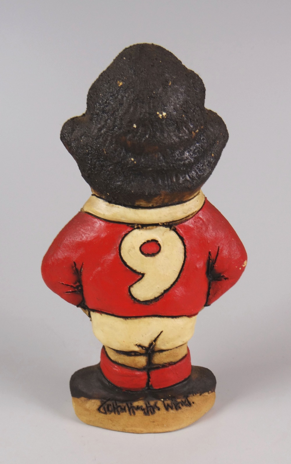 JOHN HUGHES Grogg - legendary Wales International scrum-half, Gareth Edwards, signed, 15cms high - Image 2 of 2