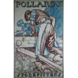 SIR FRANK BRANGWYN advertising print - entitled 'Pollard's Store Fitters' with carpenter's