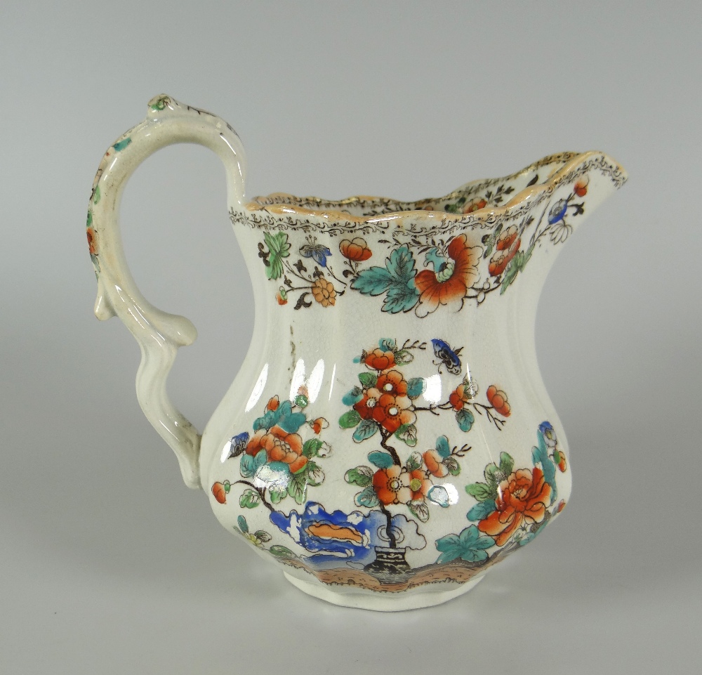 A PARCEL OF NINETEENTH CENTURY WELSH POTTERY including 'Bombay' pattern jug (South Wales Pottery), a - Image 4 of 6