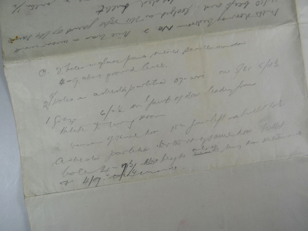 OF DYLAN THOMAS INTEREST - A PLAN OF MAJODA BUNGALOW WITH POLICEMAN'S NOTES relating to an - Image 6 of 8