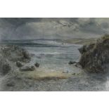 KEITH ANDREW watercolour - cove at Rhoscolyn, signed & dated 2008, 37 x 54cms