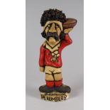 JOHN HUGHES Grogg - of a generic International Welsh Rugby Union player 'The Number 8', signed, 16.
