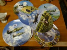 Parcel of Royal Doulton BradEx plates 'Heroes of the Sky' and similar