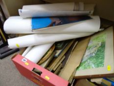 Large quantity of paintings, prints, film posters etc
