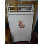 Vintage white painted baby's cot