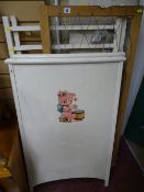 Vintage white painted baby's cot