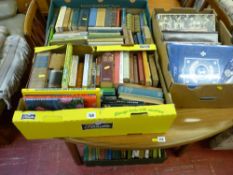 Four boxes of mixed books including Classics, Shakespeare, Oscar Wilde, Tennyson, Wordsworth etc