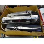 Parcel of home entertainment equipment - Panasonic NV-VP33 VHS/DVD/CD player, Sky box etc E/T