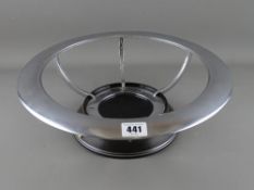 Lucas Industries chromium wheel shaped display stand, marked to the base 'Joseph Lucas Ltd,