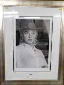 EVE ARNOLD limited edition (287/495) photographic print - Hollywood film star in a modern silvered