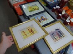 Four framed Jack Vettriano prints