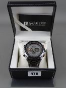 Barkers of Kensington Mega Sport grey dial wristwatch