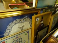 Good quantity of framed needlework pictures and embroideries