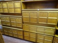 Quantity of Nathan lounge furniture including assorted sideboards and corner unit etc