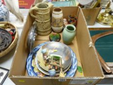 Box of mixed porcelain including Goebel figurines etc