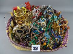 Quantity of bead necklaces etc