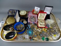 Large parcel of yellow metal and other dress and costume jewellery