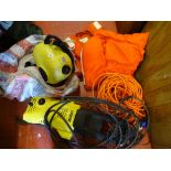Parcel of Karcher powerwash equipment and orange flotation equipment etc E/T