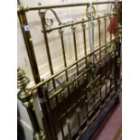 Set of brass bed ends