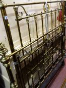 Set of brass bed ends