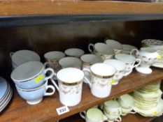 Quantity of Doulton, Queen's Olde England and Staffs 'Wentworth' tea and coffeeware