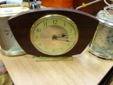 Three tidy mantel clocks
